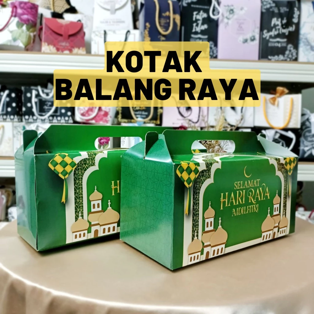 [10PCS][READYSTOCK] KOTAK BALANG RAYA / KOTAK KUIH RAYA / GIFTBOX RAYA / KOTAK HARI RAYA AIDILFITRI MURAH / RAYA BOX