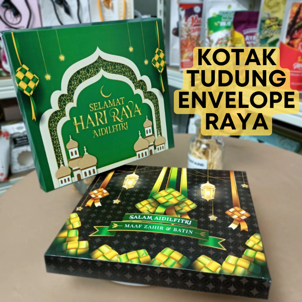 [READYSTOCK] 10PCS KOTAK TUDUNG ENVELOPE RAYA / KOTAK KUIH RAYA / GIFTBOX RAYA / KOTAK RAYA AIDILFITRI MURAH / RAYA BOX