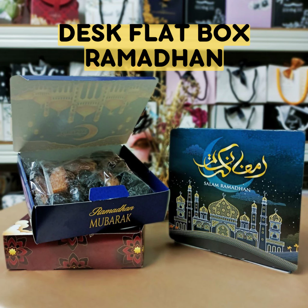 [READYSTOCK] 10PCS RAMADHAN DESK FLAT BOX / PACKAGING KURMA / KOTAK KURMA / RAMADHAN BOX / GIFTBOX RAMADHAN MURAH