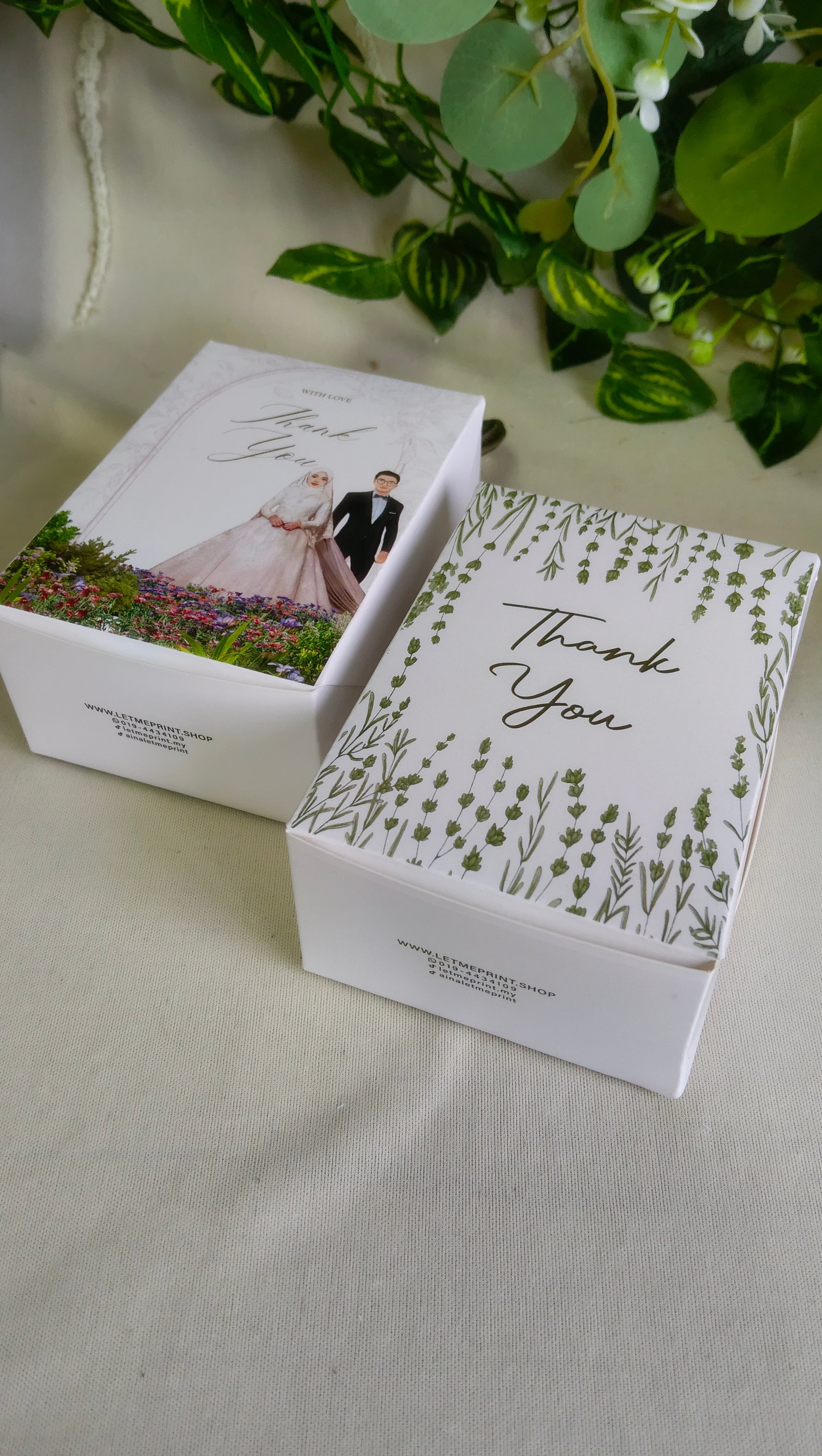 [100PCS] DOORGIFT FLAT BOX M (COLOUR)